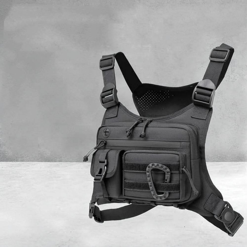 Outdoor Sport Climbing Gear - Męska taktyczna kamizelka z kieszeniami, wykonana